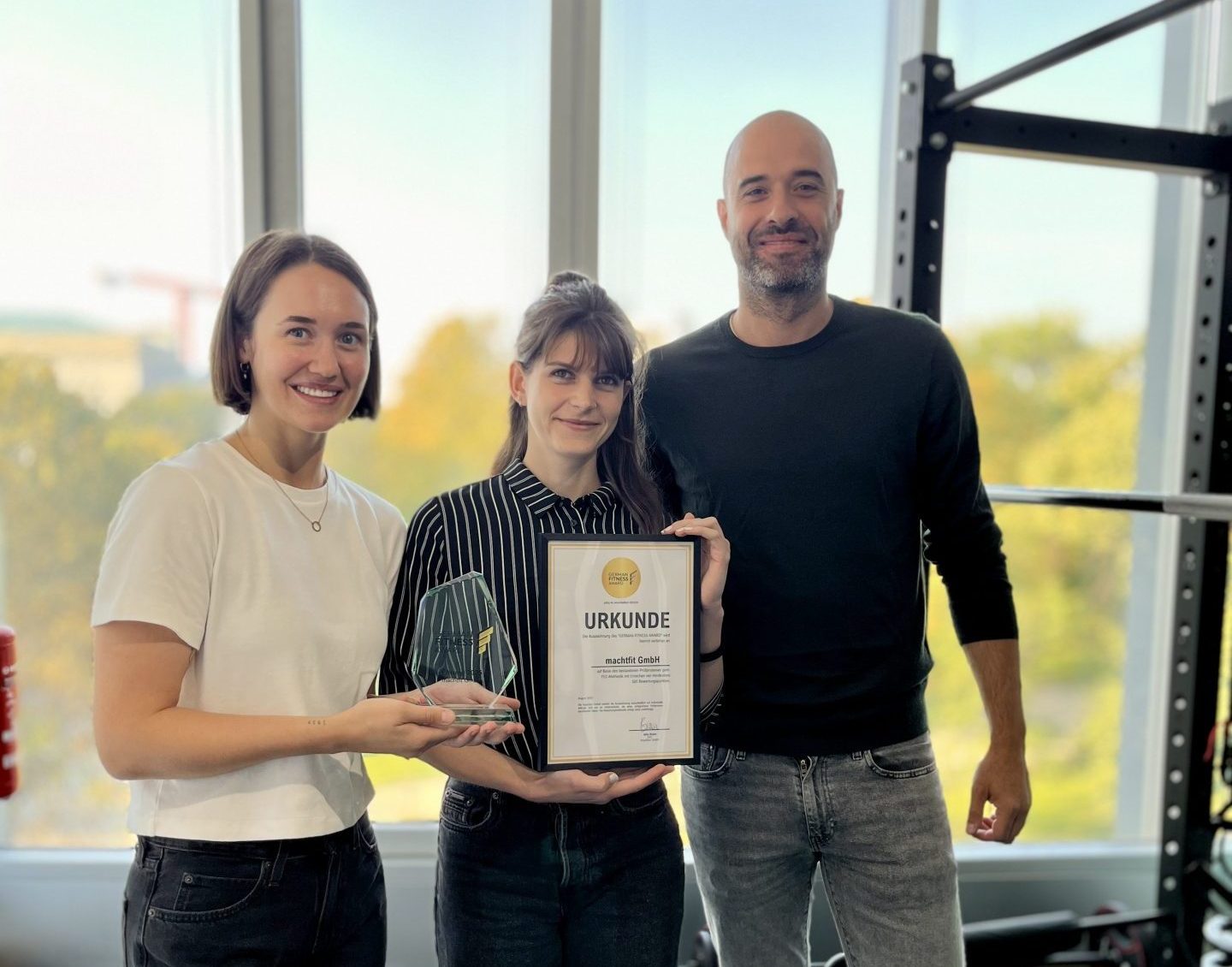 German Fitnessaward geht an Fitnessanbieter machtfit aus Berlin. Für Studios, Clubs, Fitnessanbieter, Trainer. Auszeichnung für Fitnessstudios